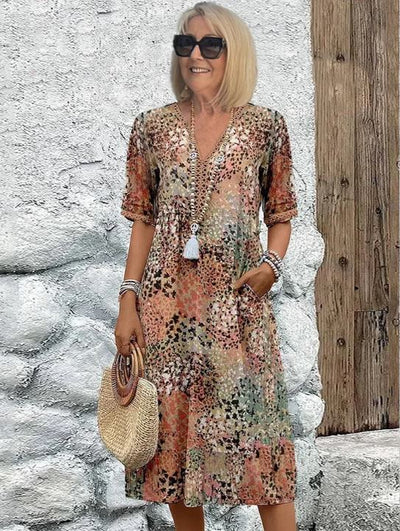 Harper | Robe Vibrante Mi-Longue