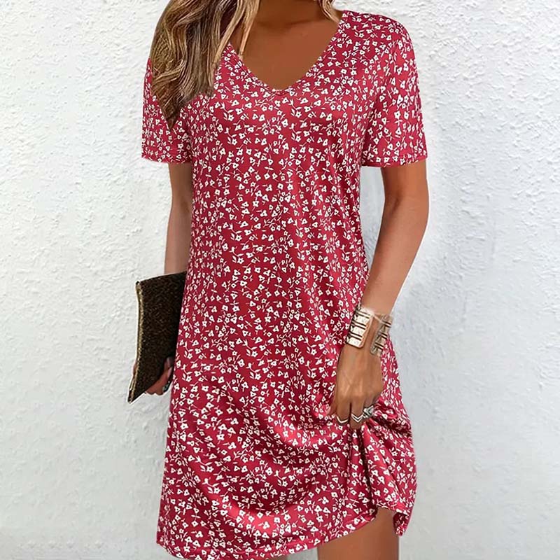 Robe décontractée à imprimé floral