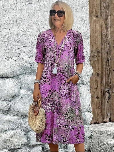 Harper | Robe Vibrante Mi-Longue