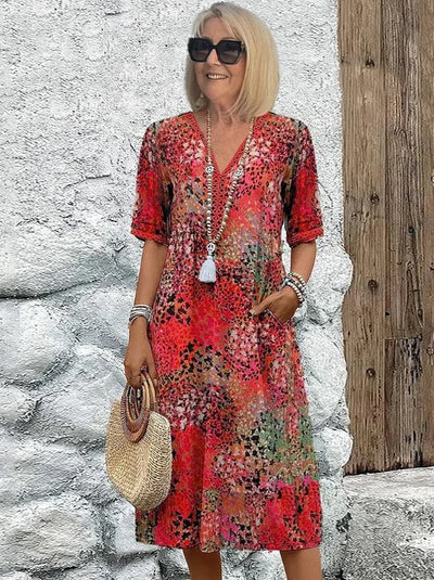 Harper | Robe Vibrante Mi-Longue